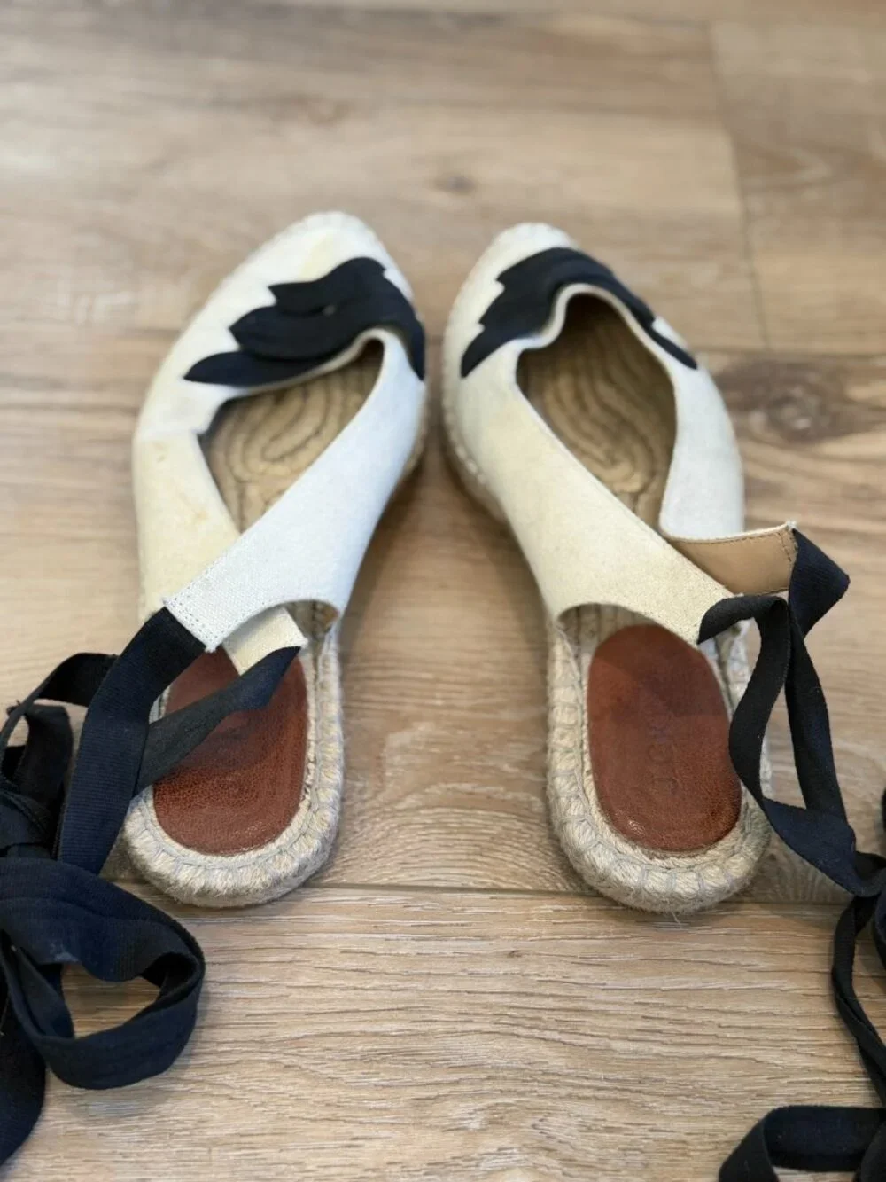 J Crew Ankle Tie Espadrilles, sz 9.5